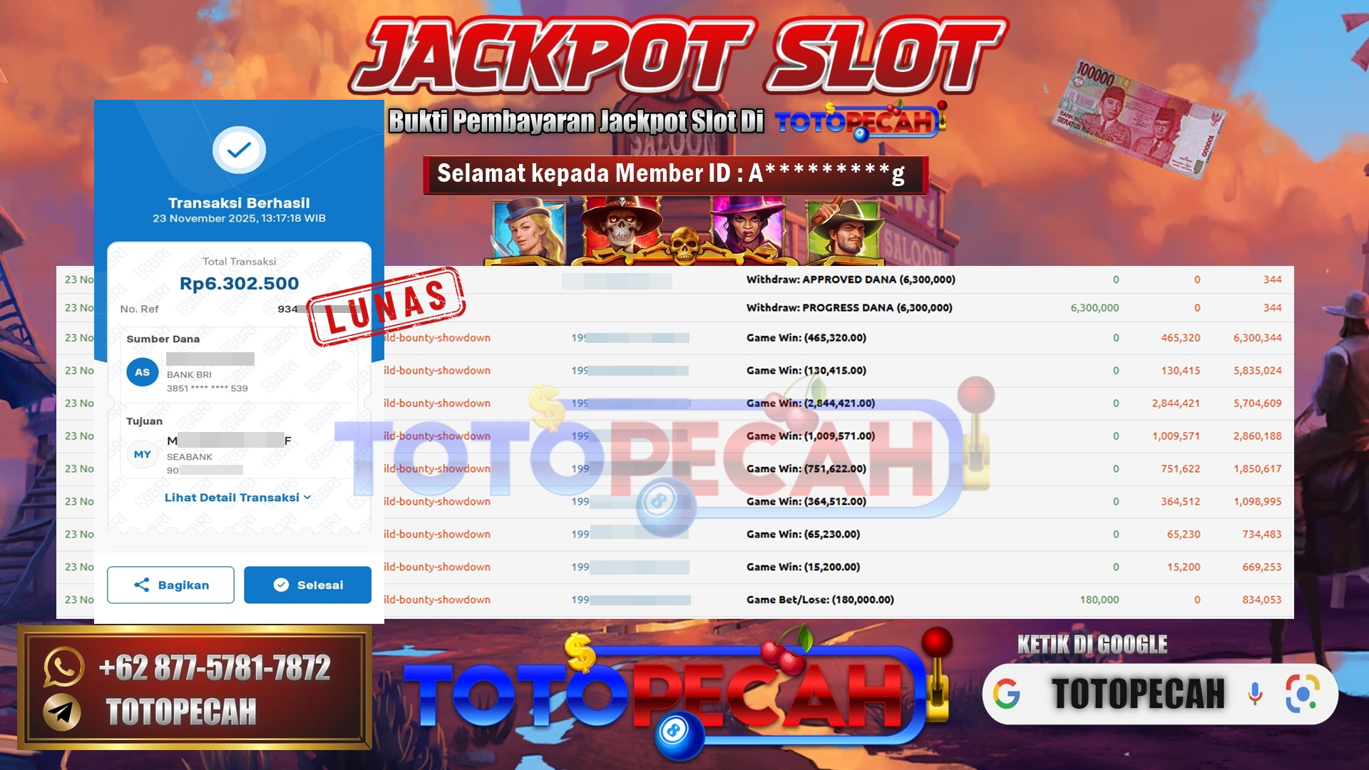 BUKTI TOTOPECAH 6.3JT 23 11 2025