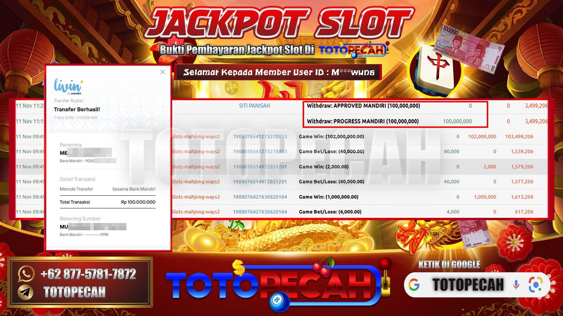 PG SOFT Rp100JT 111125