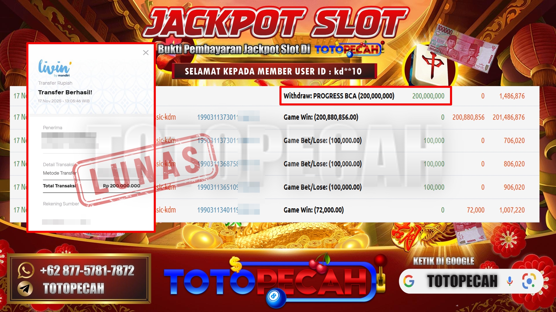 PG SOFT Rp200JT 171125