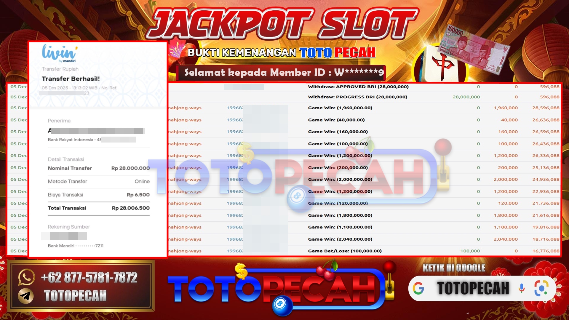 BUKTI WD TOTOPECAH 05 12 2025