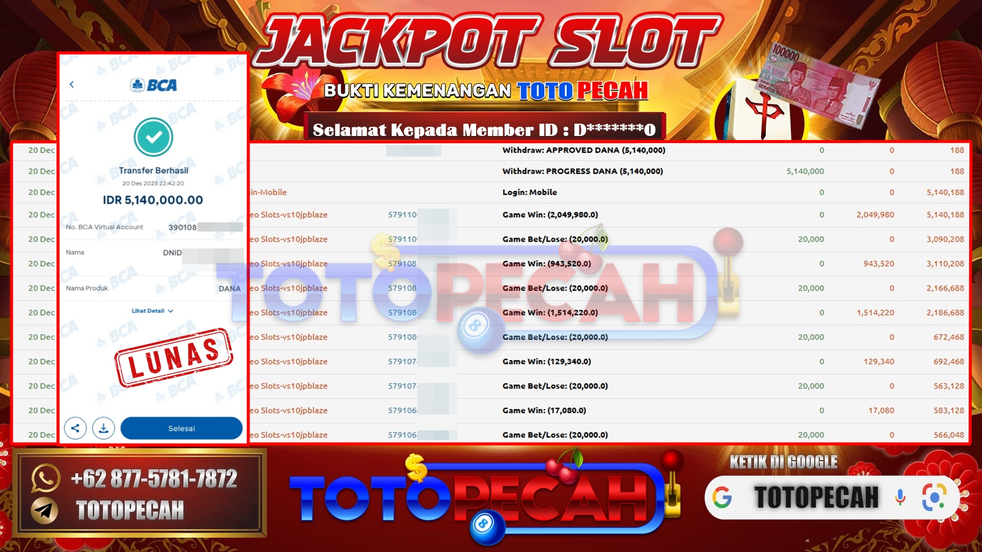 BUKTI WD TOTOPECAH 20 12 2025