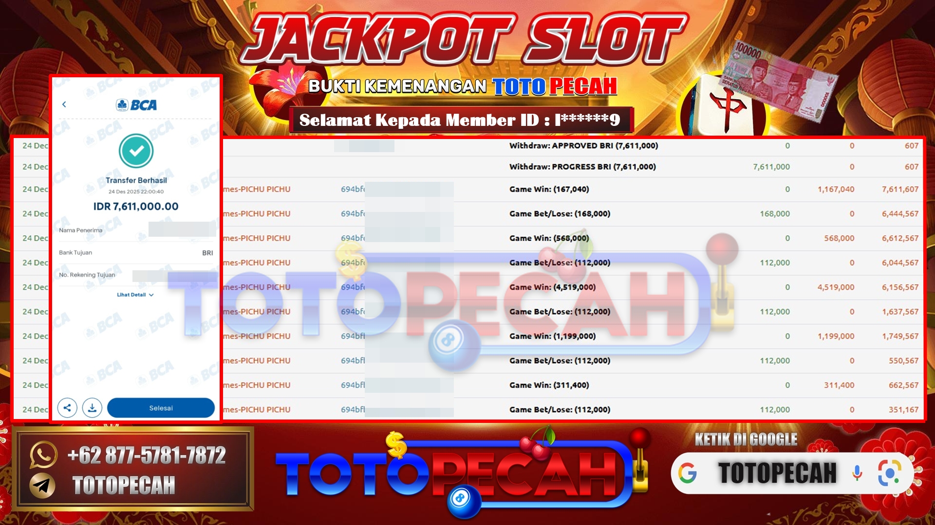 BUKTI WD TOTOPECAH 24 12 2025