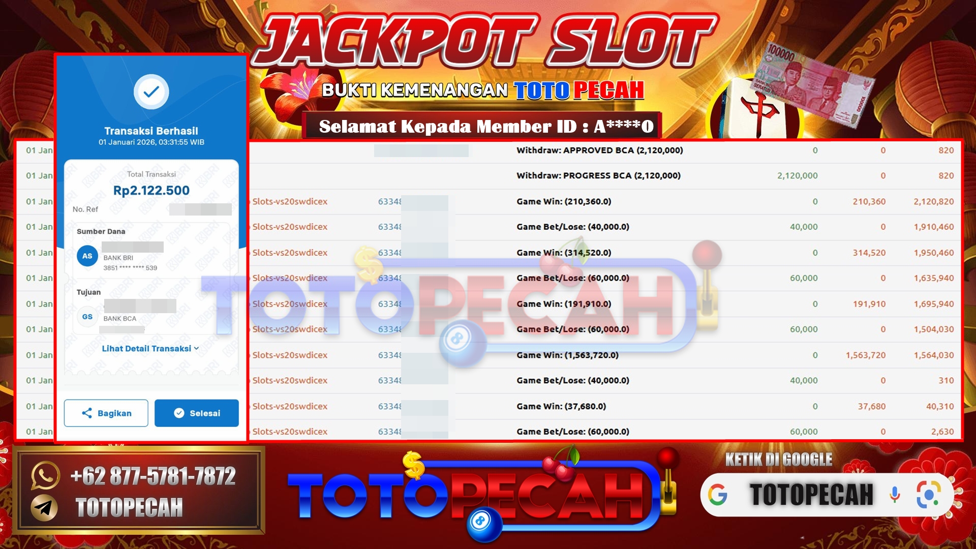 BUKTI WD TOTOPECAH 01 01 2026