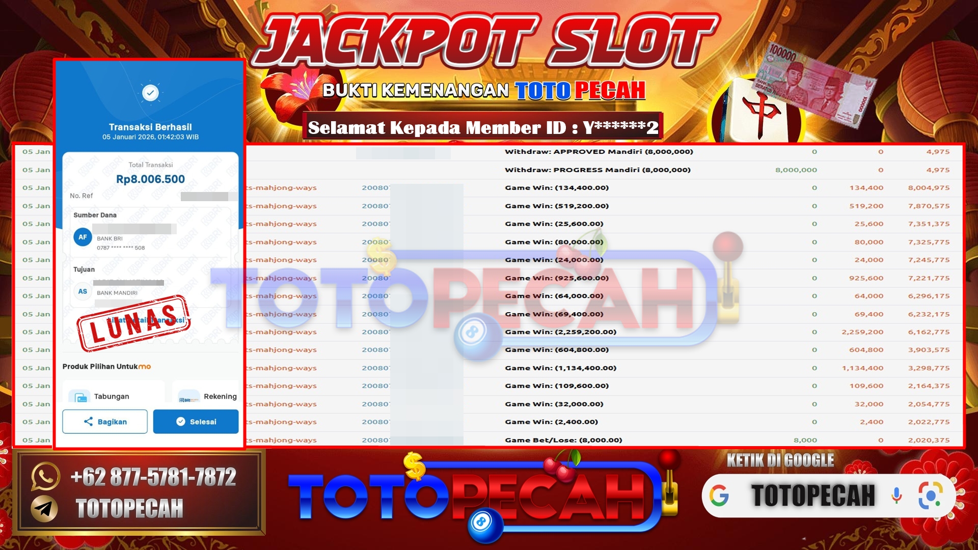 BUKTI WD TOTOPECAH 05 01 2026