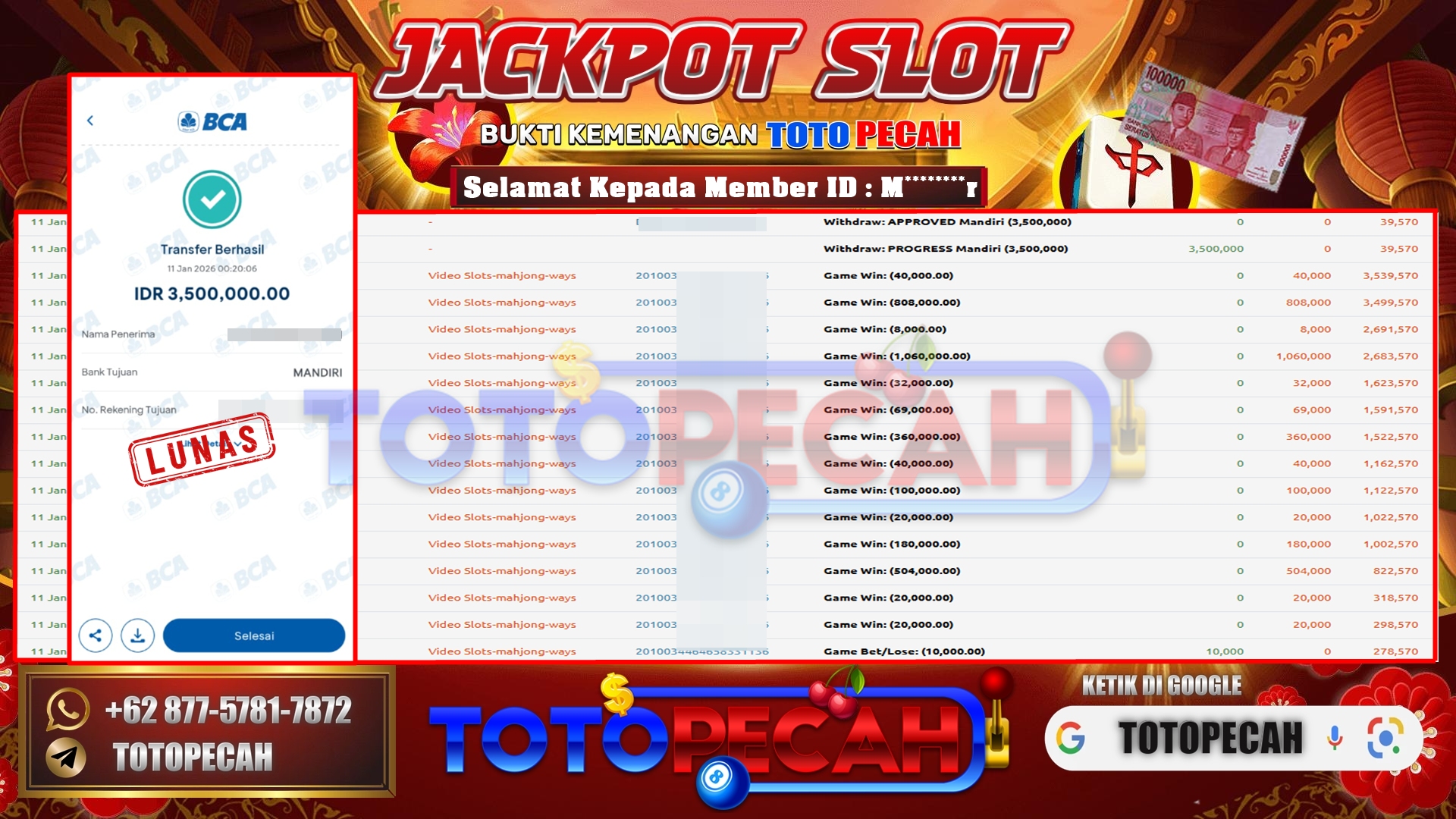 BUKTI WD TOTOPECAH 11 01 2026