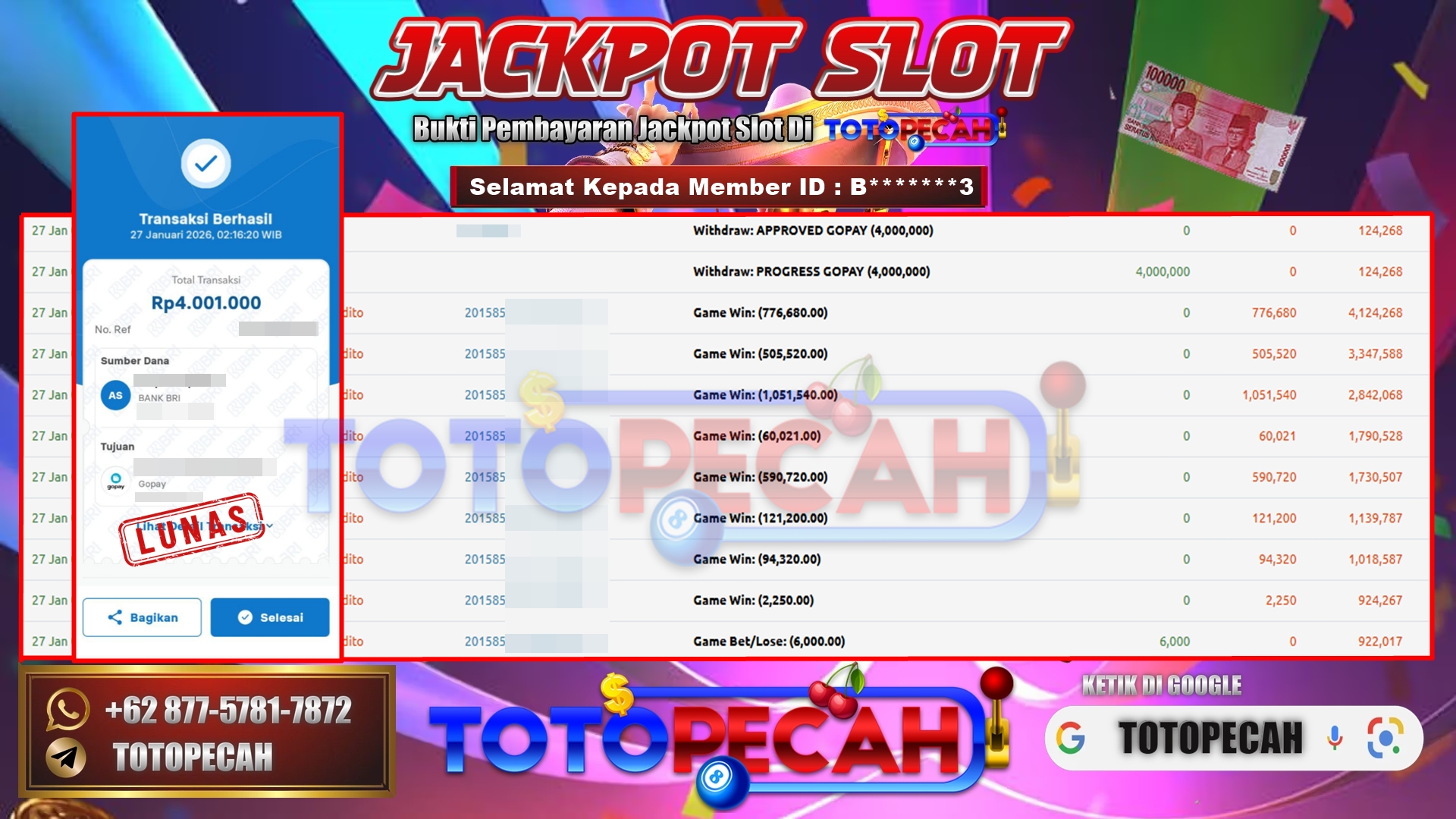 BUKTI WD TOTOPECAH 27 01 2026