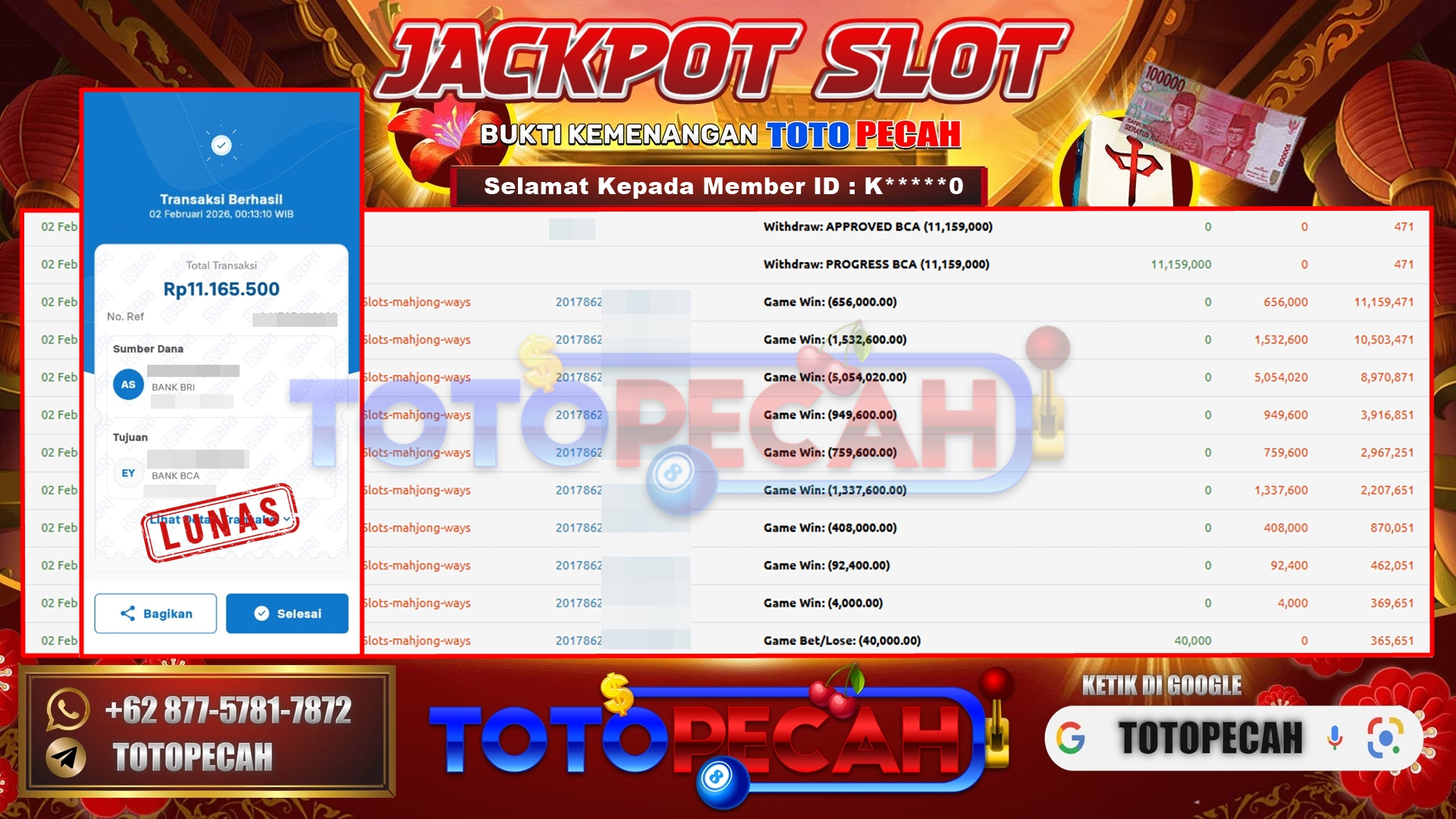 BUKTI WD TOTOPECAH 02 02 2026