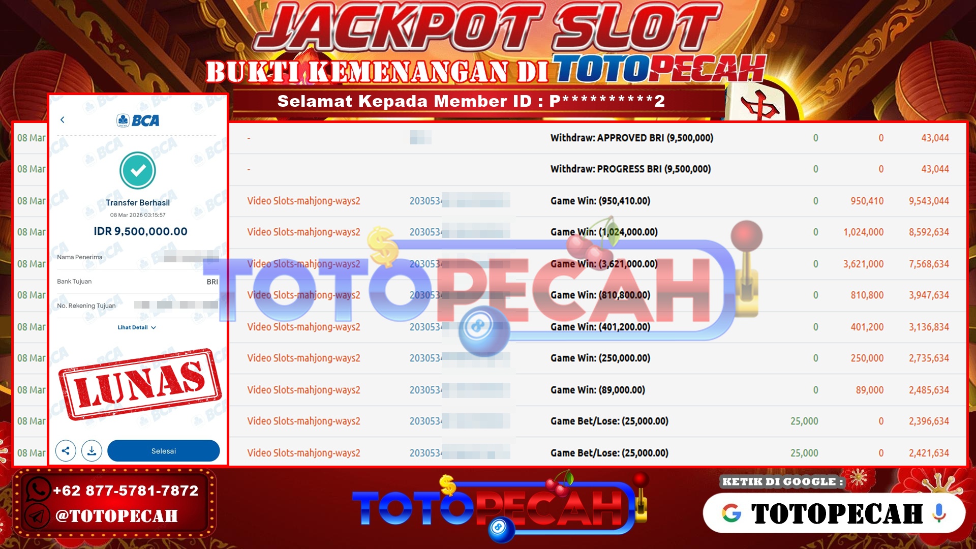 BUKTI WD TOTOPECAH 08 03 2026