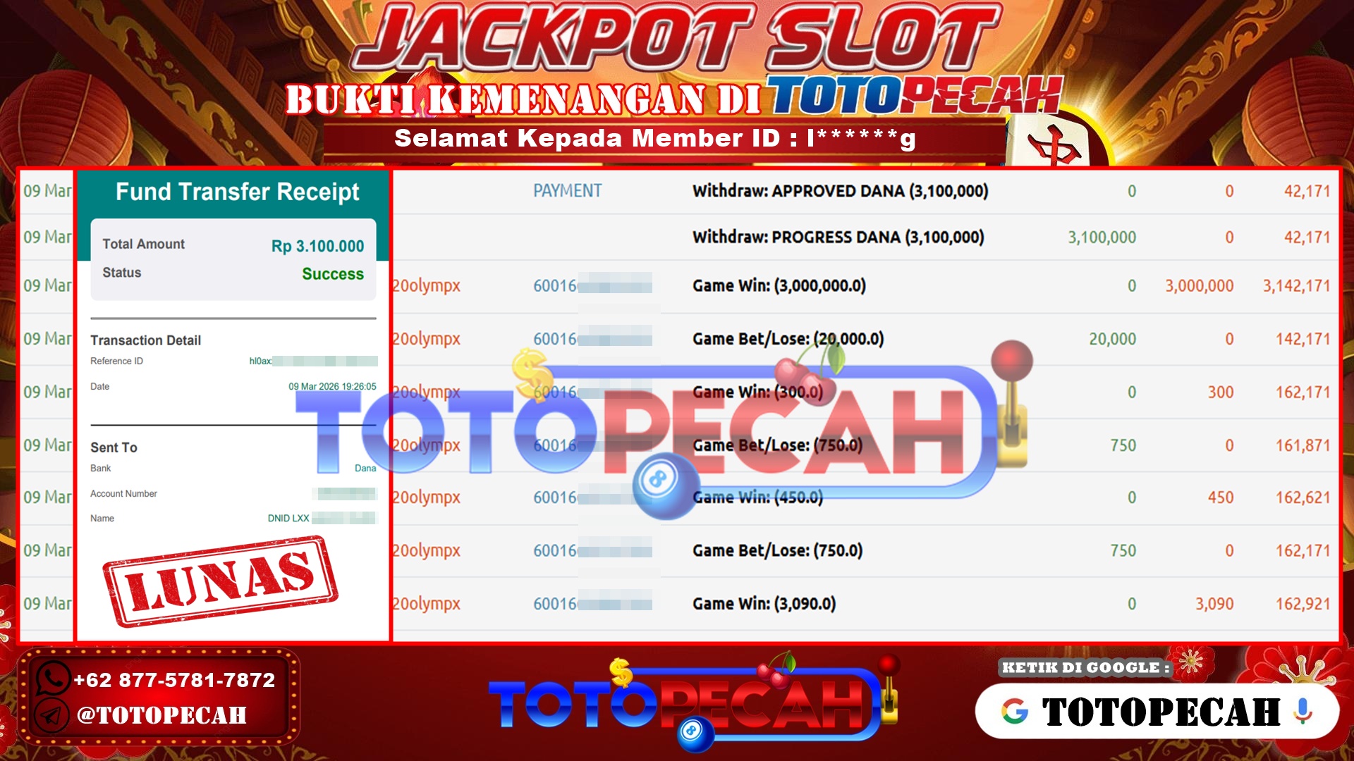 BUKTI WD TOTOPECAH 09 03 2026