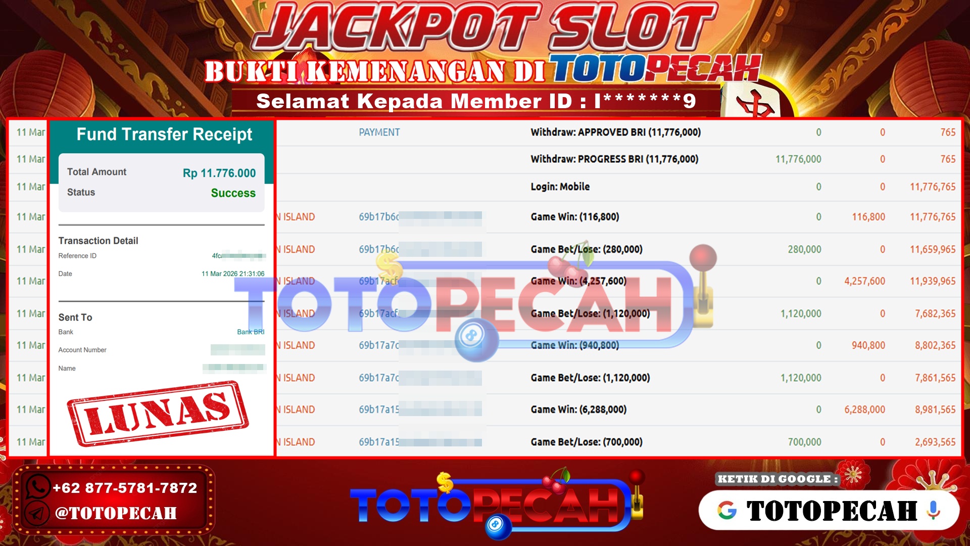 BUKTI WD TOTOPECAH 11 03 2026