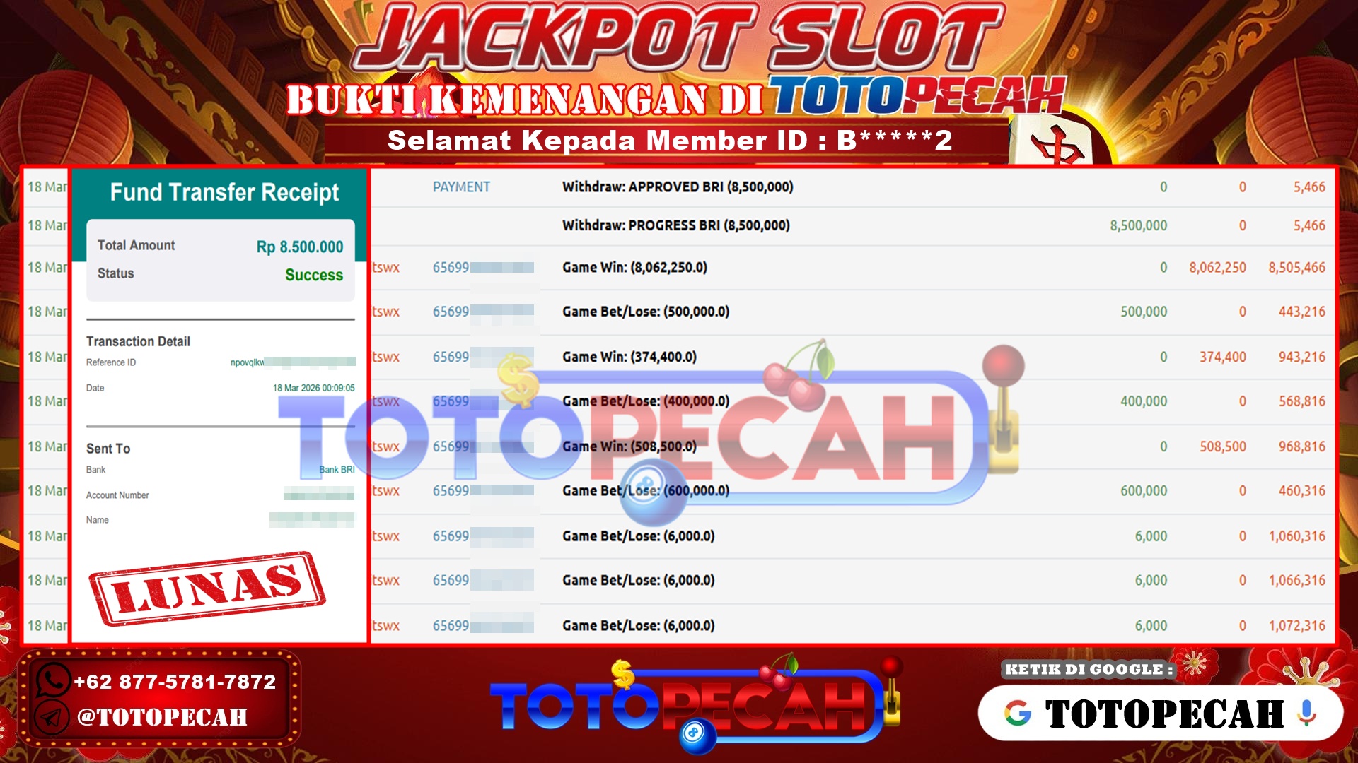 BUKTI WD TOTOPECAH 18 03 2026