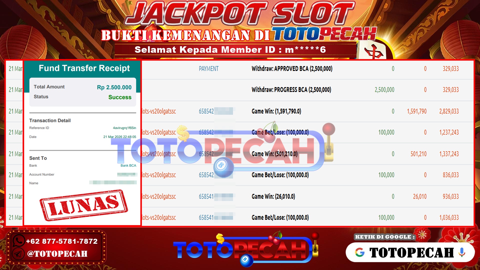 BUKTI WD TOTOPECAH 21 03 2026