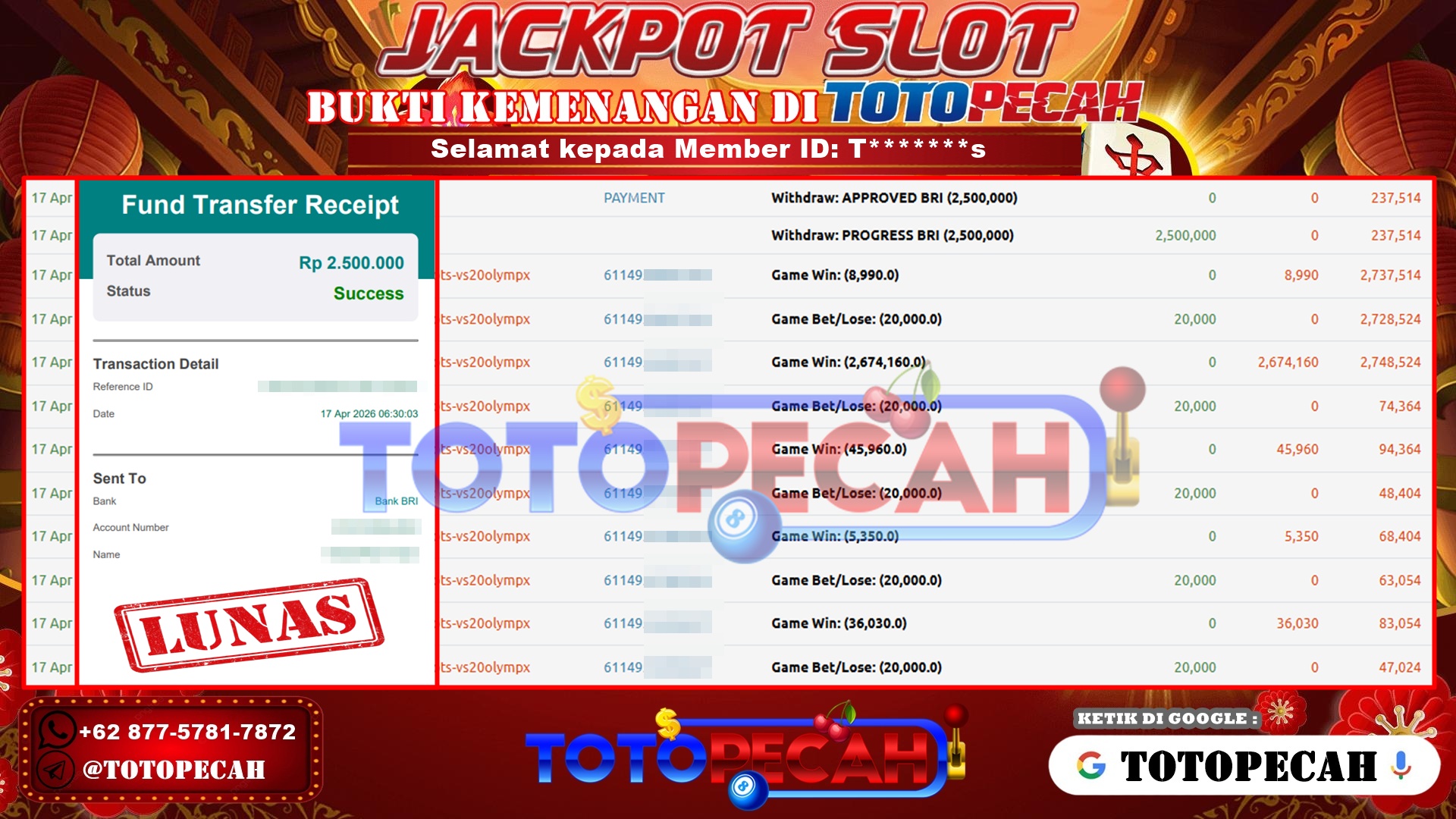 BUKTI WD TOTOPECAH 17 04 2026