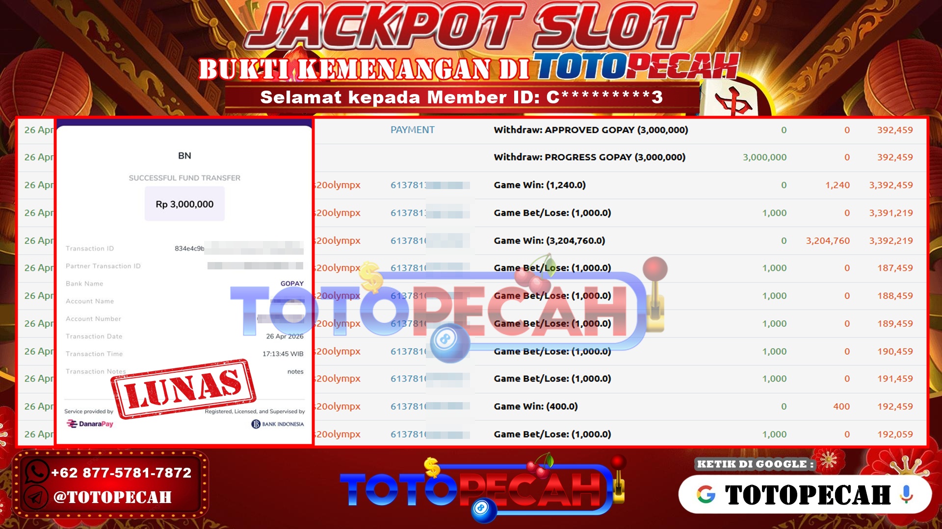 BUKTI WD TOTOPECAH 26 04 2026