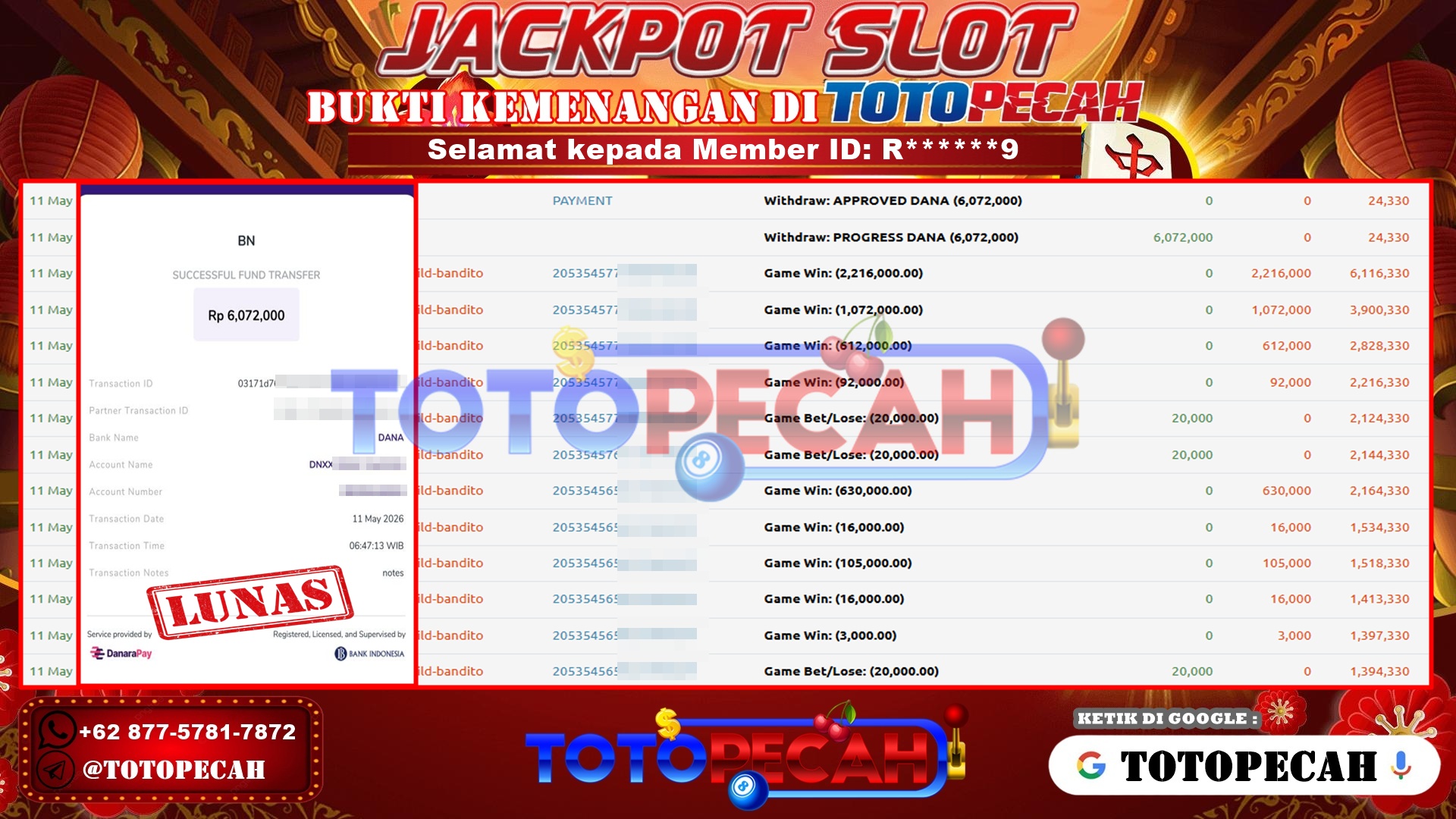 BUKTI WD TOTOPECAH 11 05 2026
