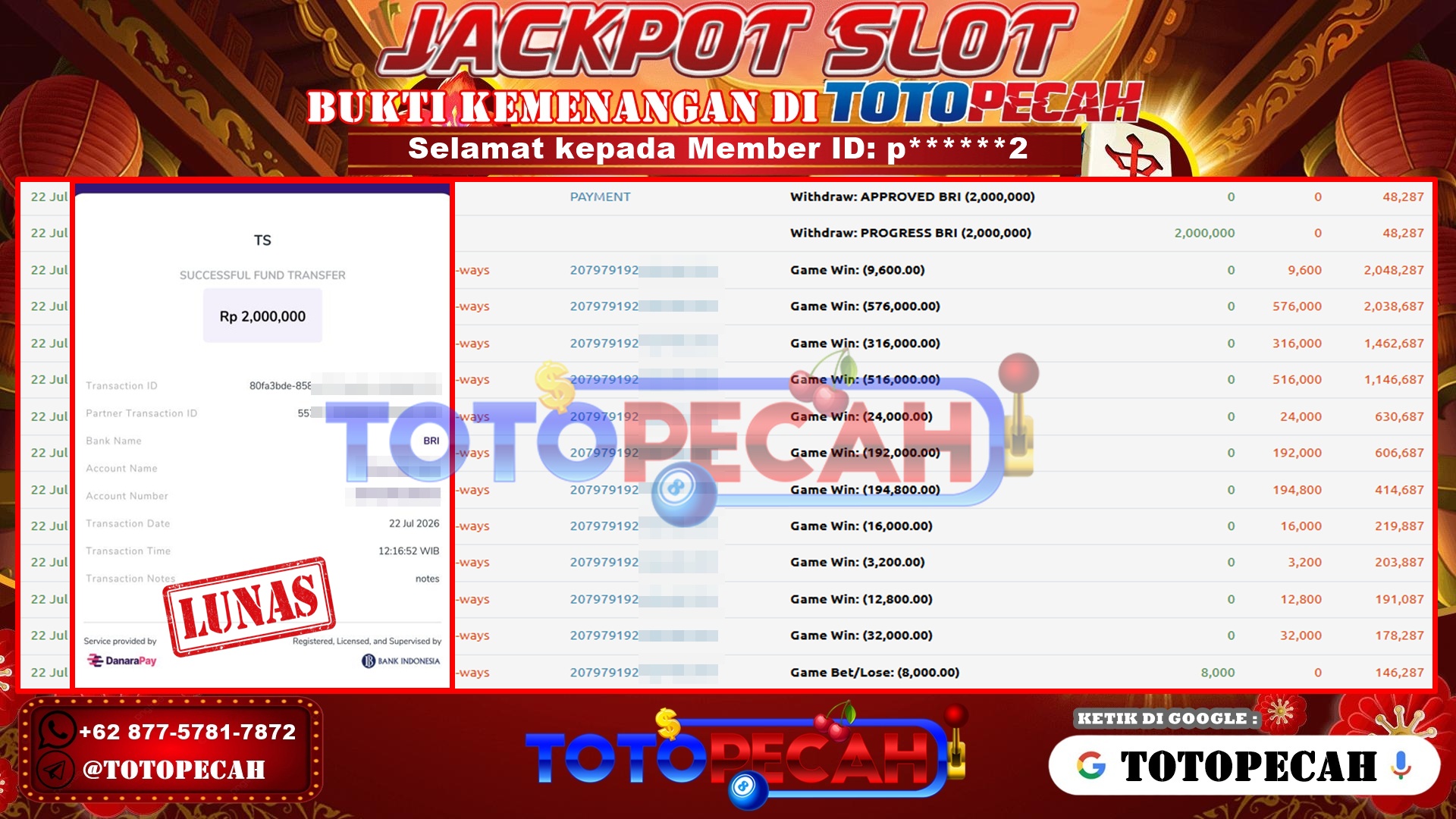 BUKTI WD TOTOPECAH 22 07 2026