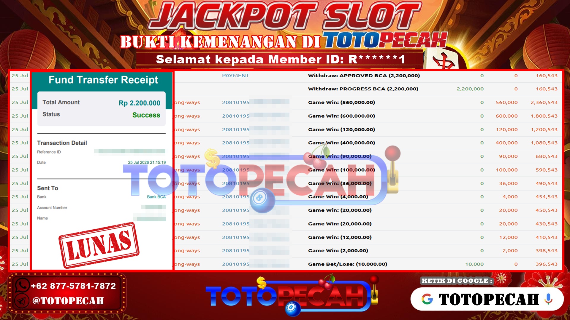 BUKTI WD TOTOPECAH 25 07 2026