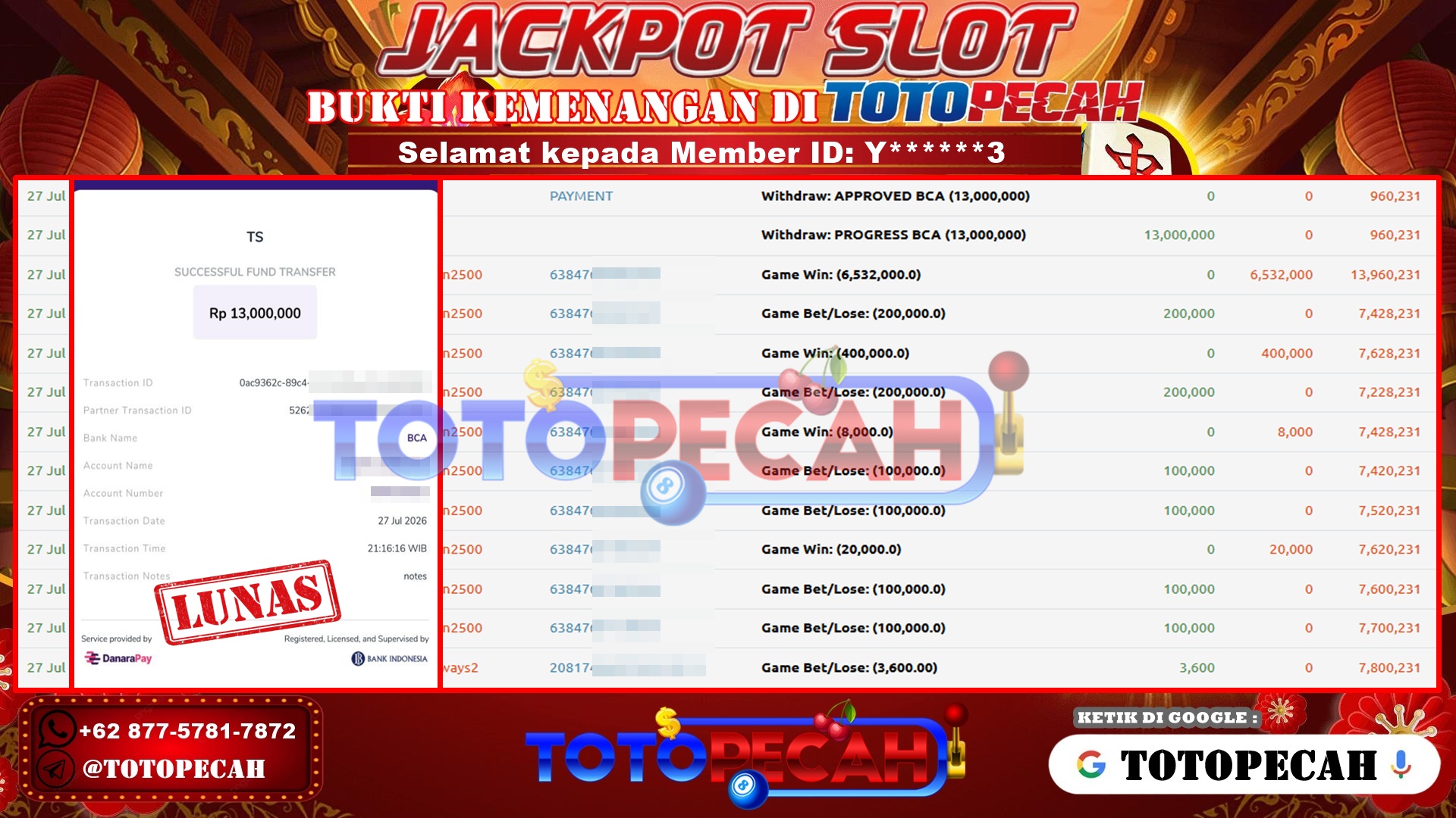 BUKTI WD TOTOPECAH 27 07 2026