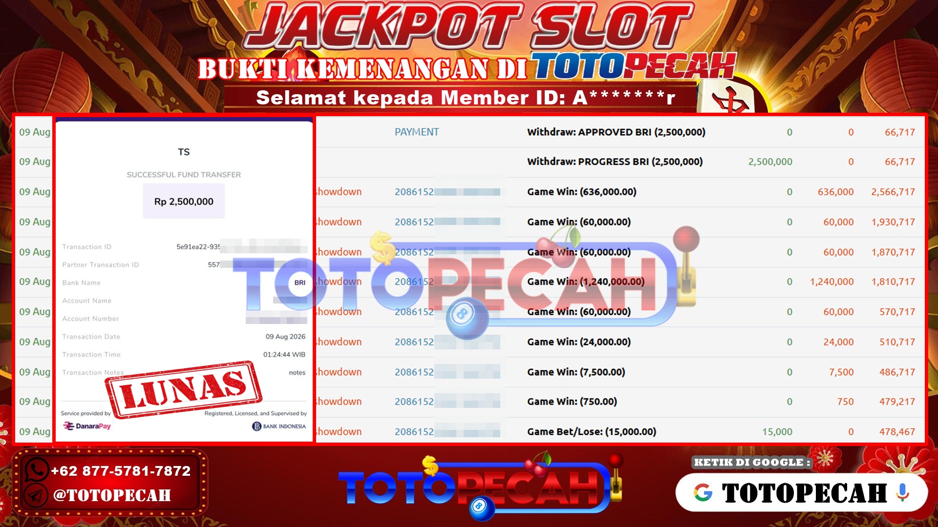 BUKTI WD TOTOPECAH 09 08 2026