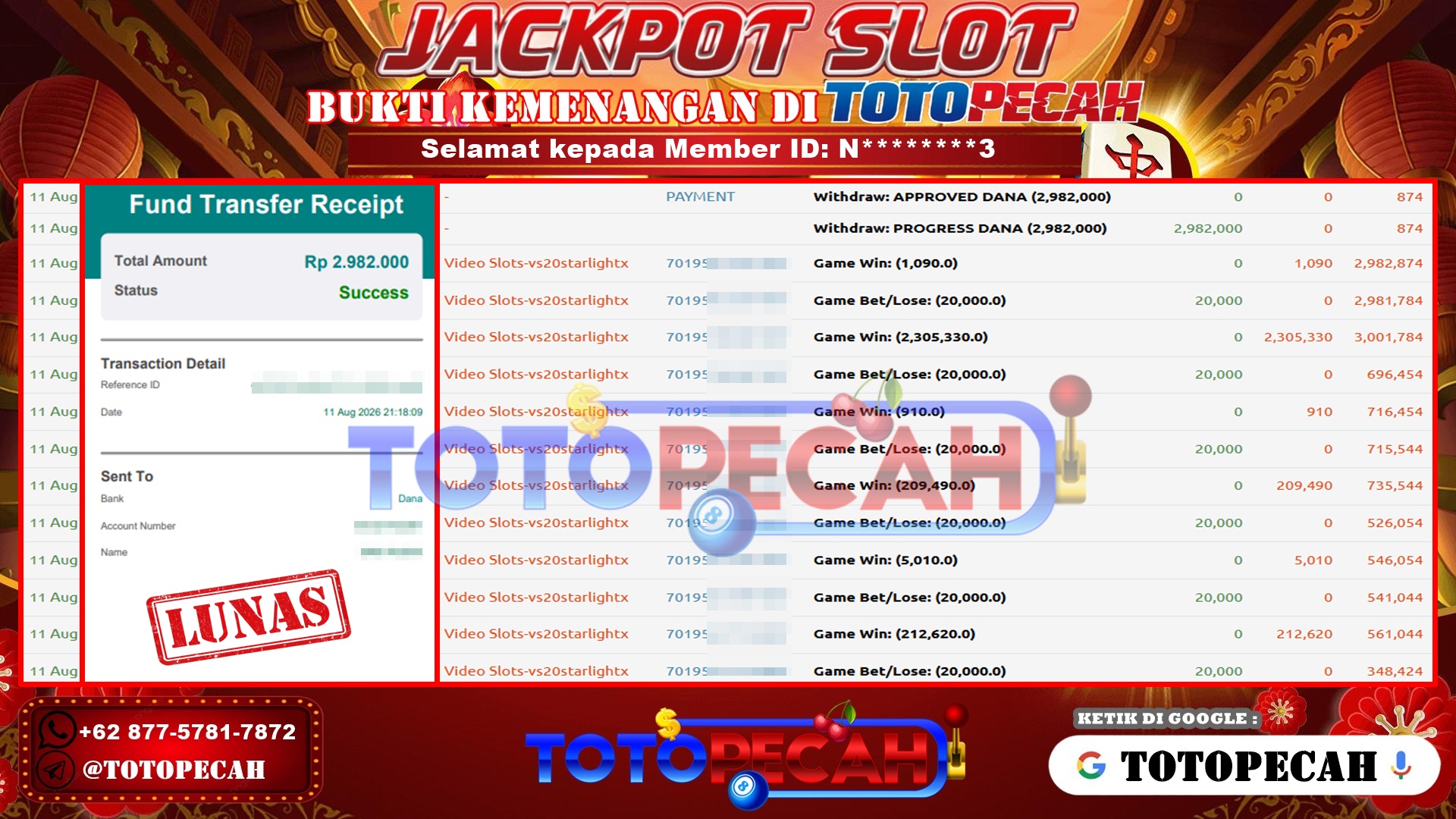 BUKTI WD TOTOPECAH 11 08 2026