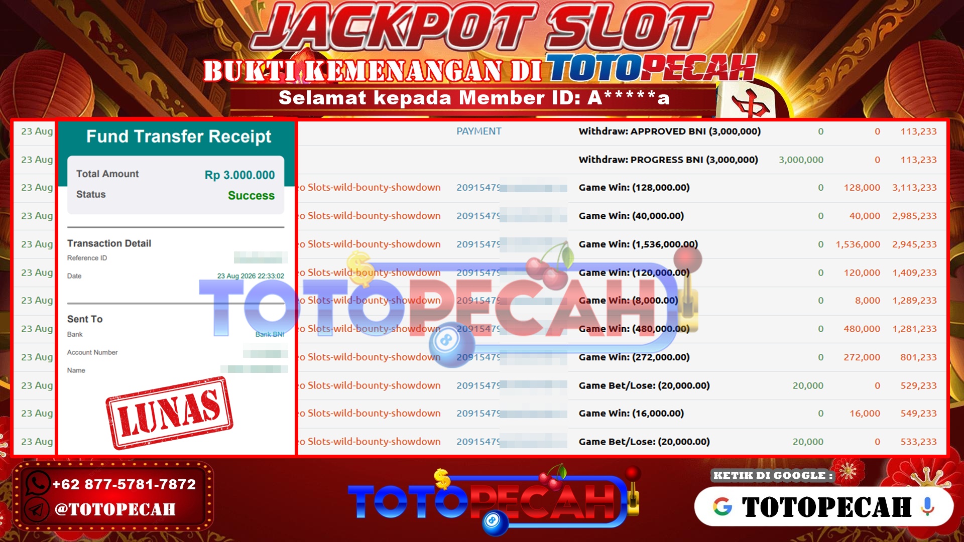 BUKTI WD TOTOPECAH 23 08 2026